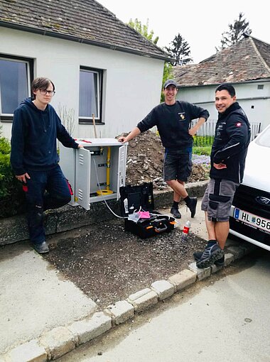 Gasdruckprobe nach Fertigstellung der Boagaz Gasleitungsverlegung